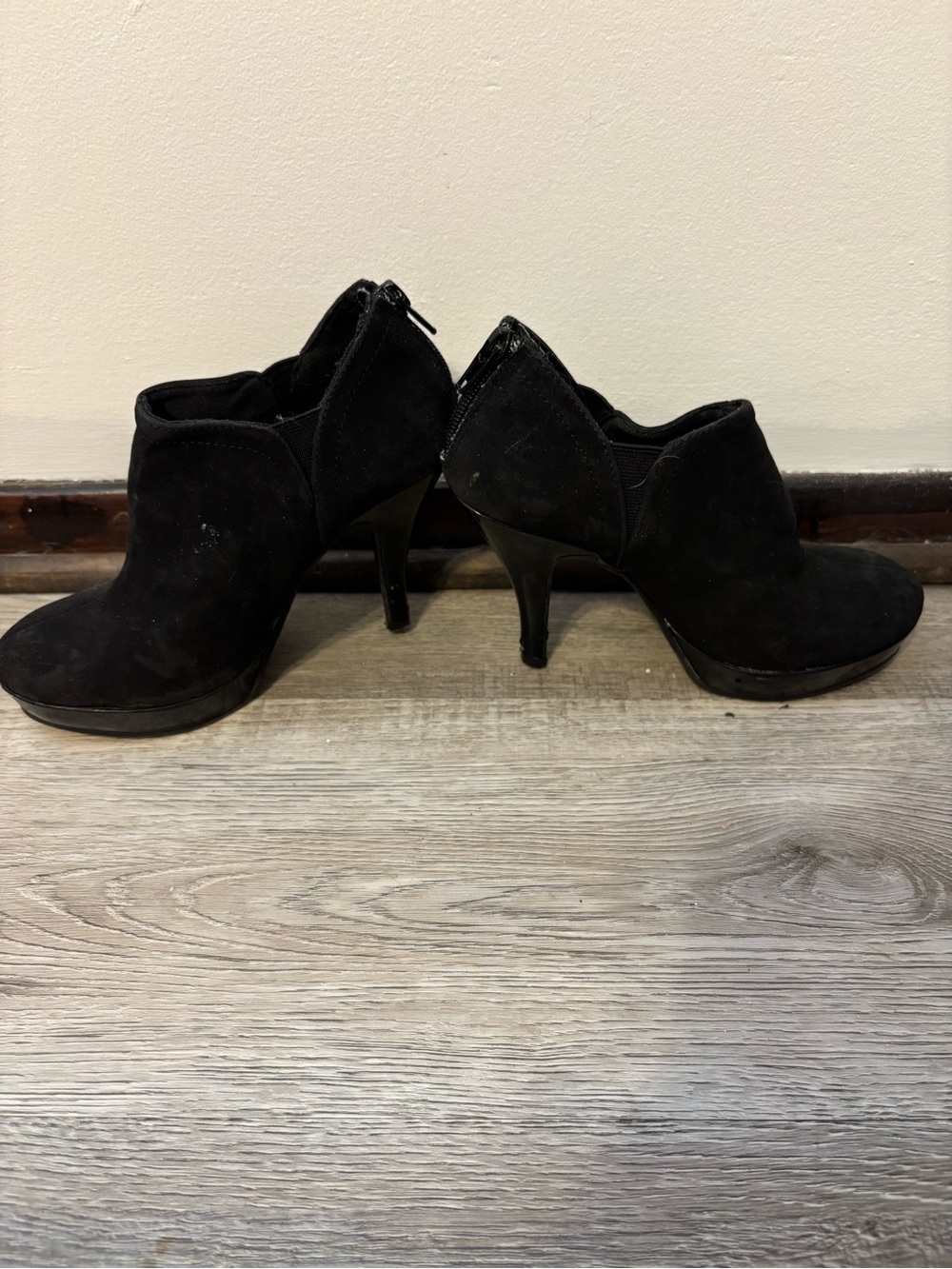 Unlisted black ankle booties